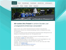 Tablet Screenshot of kultur-wiesmoor.de